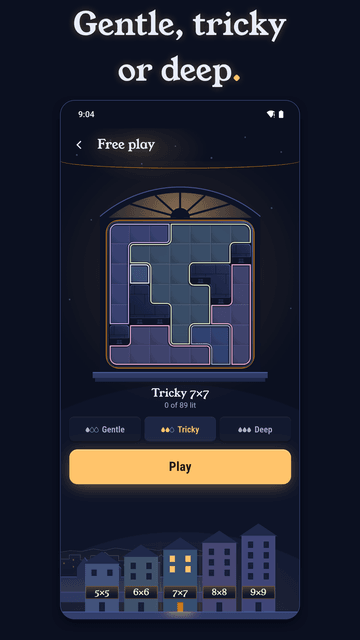 Gentle, tricky or deep.